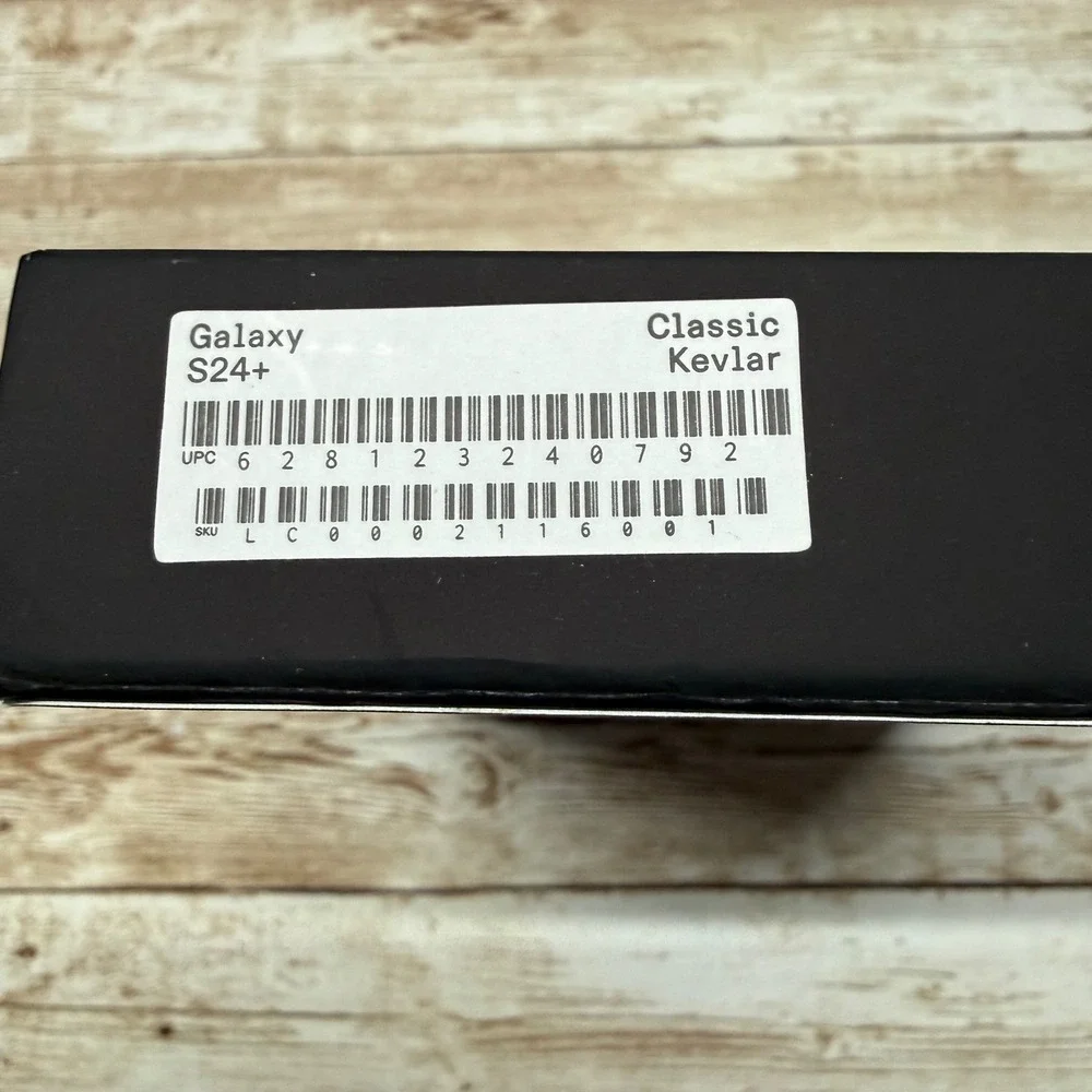 Latercase Classic Black Samsung Galaxy S24 Plus Phone Case‎ Impossibly Thin Open